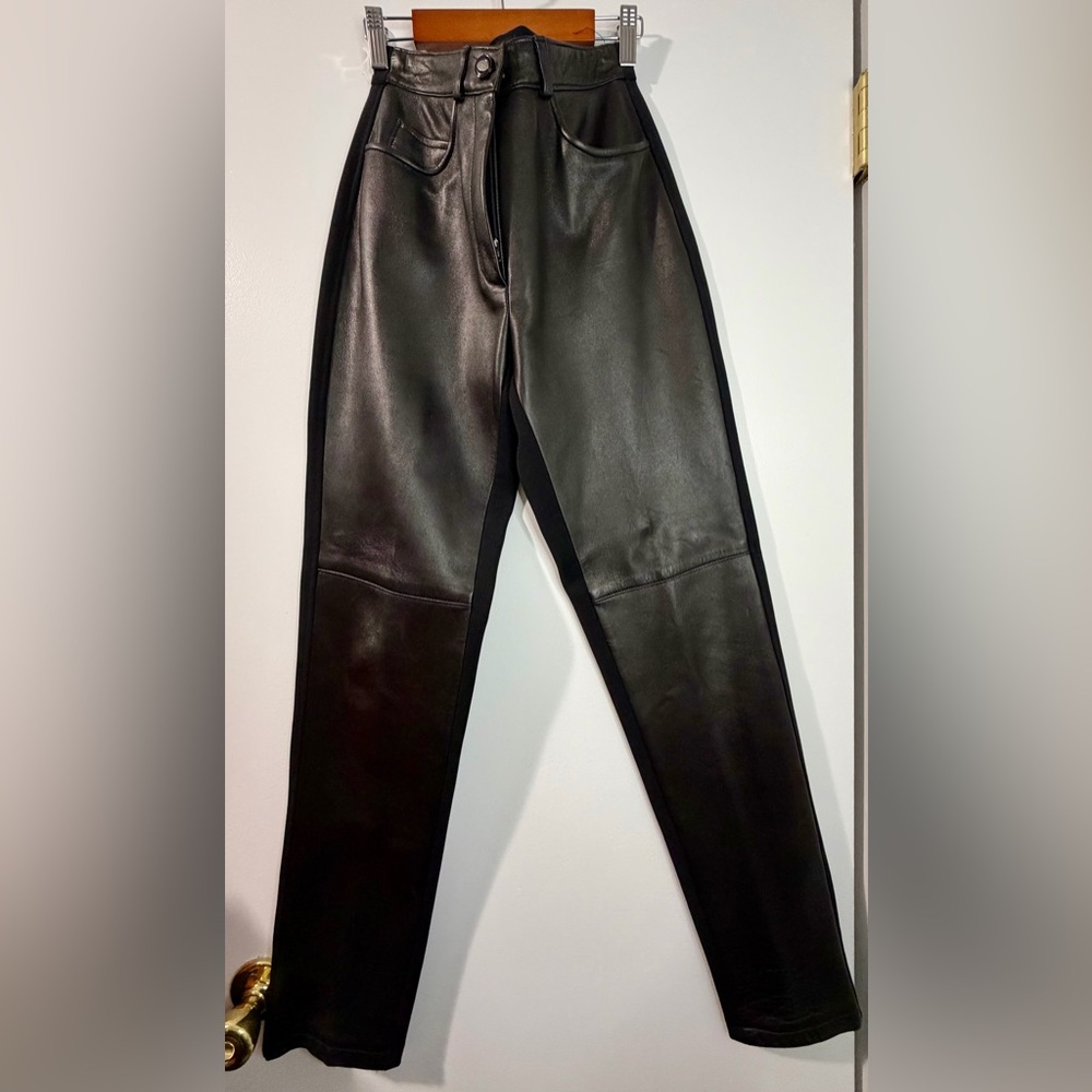 Black Leather Pants